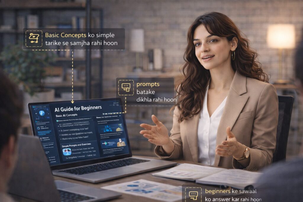 AI Sikho Hindi Mein -Day 12: Ab main AI ko sirf seekh nahi rahi, sikhane ke liye taiyar hoon - kalpanaai.de