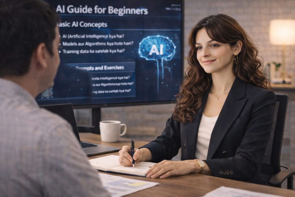 AI Sikho Hindi Mein –Day 13: Jab log pehli baar aapse AI sikhna shuru karte hain - kalpanaai.de