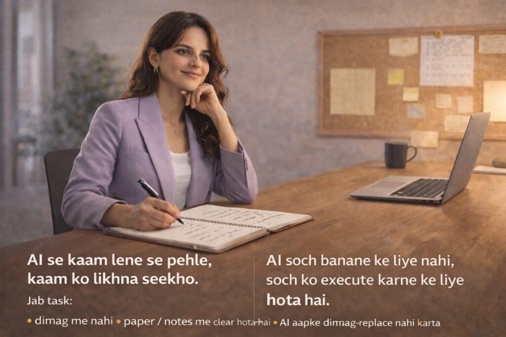 AI Sikho Hindi Mein -
Day 16: AI Se Kaam Karwane Ka Zabardast aur Aasaan Formula - kalpanaai.de