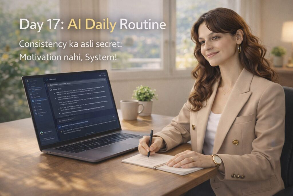 AI Sikho Hindi Mein -
Day 17: AI Daily Routine—Consistency ka asli secret (No Burnout) - kalpanaai.de
