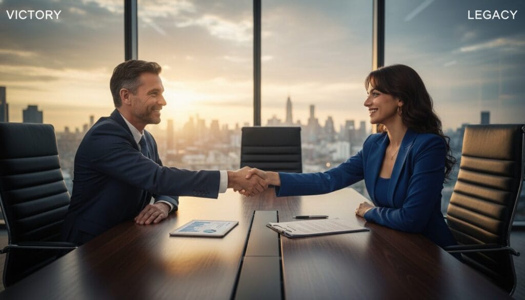 AI Sikho Hindi Mein Day 28 Successful business handshake for big project deal