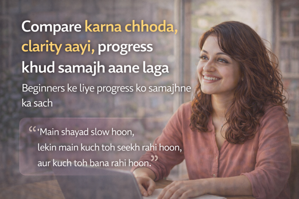 clarity and progress after comparison beginners learning ai calmly